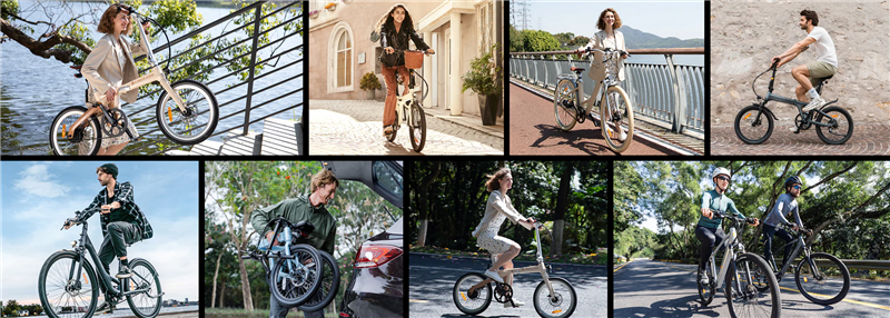 ADOの電動自転車は、スタイリッシュなデザインと快適な乗り心地