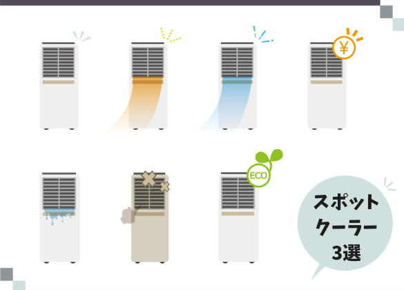 家庭用のおすすめスポットクーラー3選
